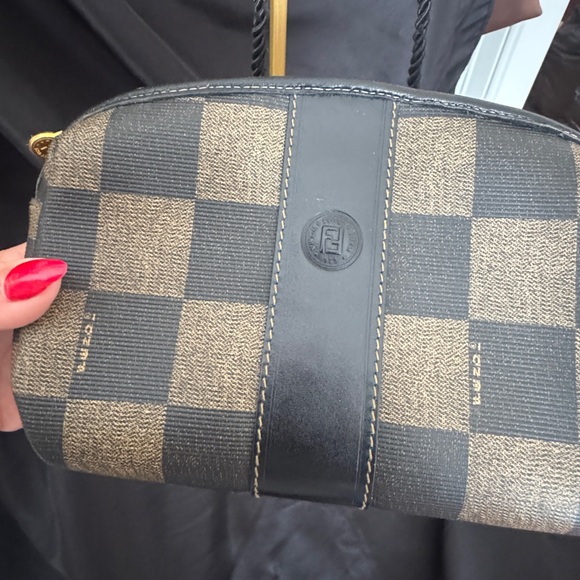 FENDI Vintage Pequin Checkerboard Crossbody Bag | EUC - Picture 3 of 10